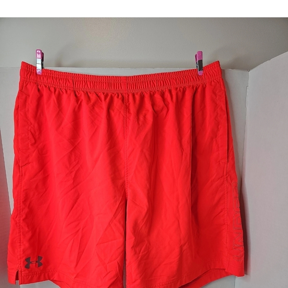 Under Armour Men’s Bright Red Athletic Shorts